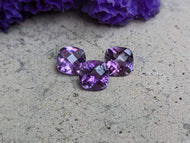 Amethyst Rose Cut Cushion Facets - 8mm