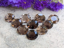 Load image into Gallery viewer, Smoky Quartz Oval Facets - 10x12mm
