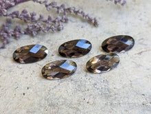 Load image into Gallery viewer, Smoky Quartz Oval Rose Cut Facets - 7x14mm
