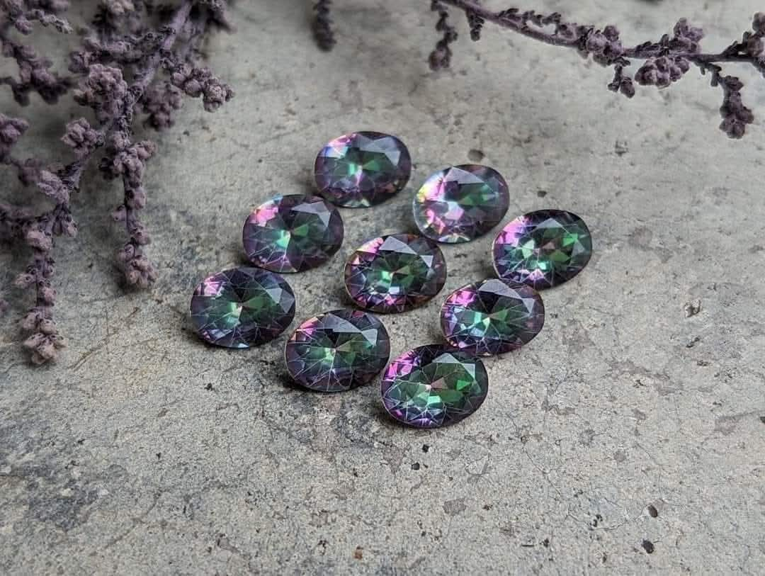 Mystic Quartz Oval Facets - 7x9mm