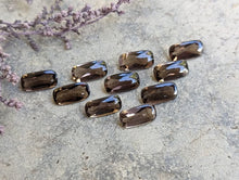 Load image into Gallery viewer, Smoky Quartz Domed Baguette Rectangle Facets - 5x10mm
