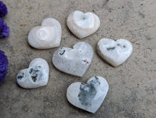 Load image into Gallery viewer, Solar Quartz Heart Cabochons
