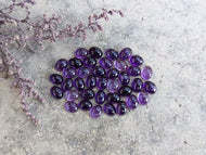 Amethyst Oval Cabochons - 7x9mm