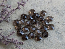 Load image into Gallery viewer, Smoky Quartz Cushion Rose Cuts - 6mm
