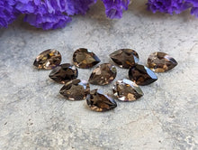 Load image into Gallery viewer, Smoky Quartz Teardrop Facets - 6x8mm
