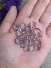 Load image into Gallery viewer, Pink Amethyst Rose Cut Hexagons - 10mm
