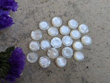 Load image into Gallery viewer, Mother of Pearl Round Starburst Cabochons - 10mm
