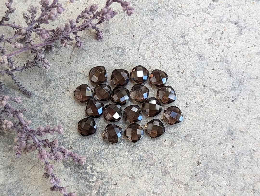 Smoky Quartz Cushion Rose Cuts - 5mm