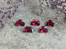 Load image into Gallery viewer, Rose Garnet Fancy Half Moon Facets
