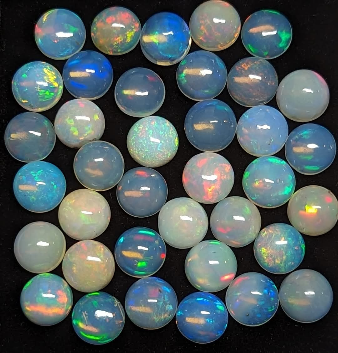 Ethiopian Welo Opal Imperfect Round Cabochons - 8mm