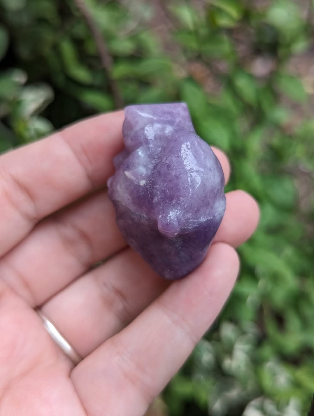 Clearance Lepidolite Anatomical Hearts - Large