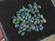 Load image into Gallery viewer, Black Ethiopian Welo Opal Teardrop Facets - 3x5mm
