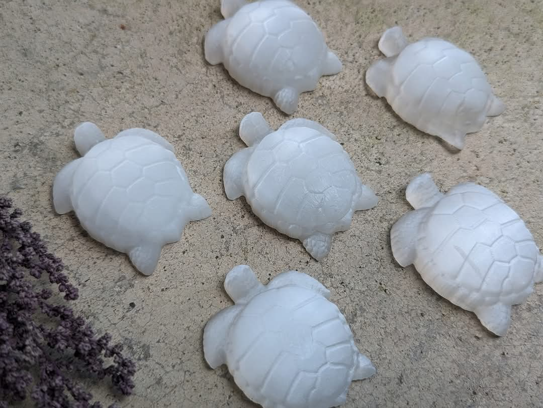 Satin Spar Selenite Turtle