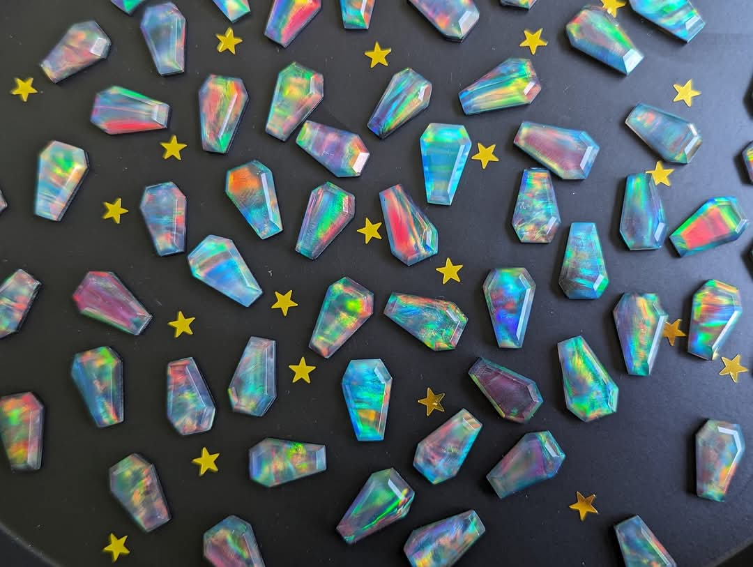 Aurora Opal Coffin Cabochons