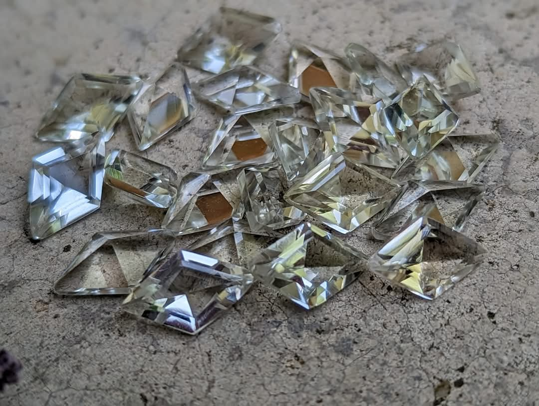 Prasiolite (Green Amethyst) Diamond Facets - 7x11mm