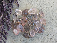 Madagascan Rose Quartz Teardrop Facets
