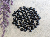 Black Onyx Round Cabochons - 6mm