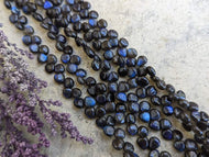 Labradorite Electric Blue Briolette Beads