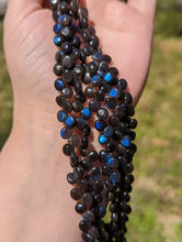 Load image into Gallery viewer, Labradorite Electric Blue Briolette Beads
