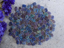 Load image into Gallery viewer, Titanium Druzy Agate Rectangle Cabochons
