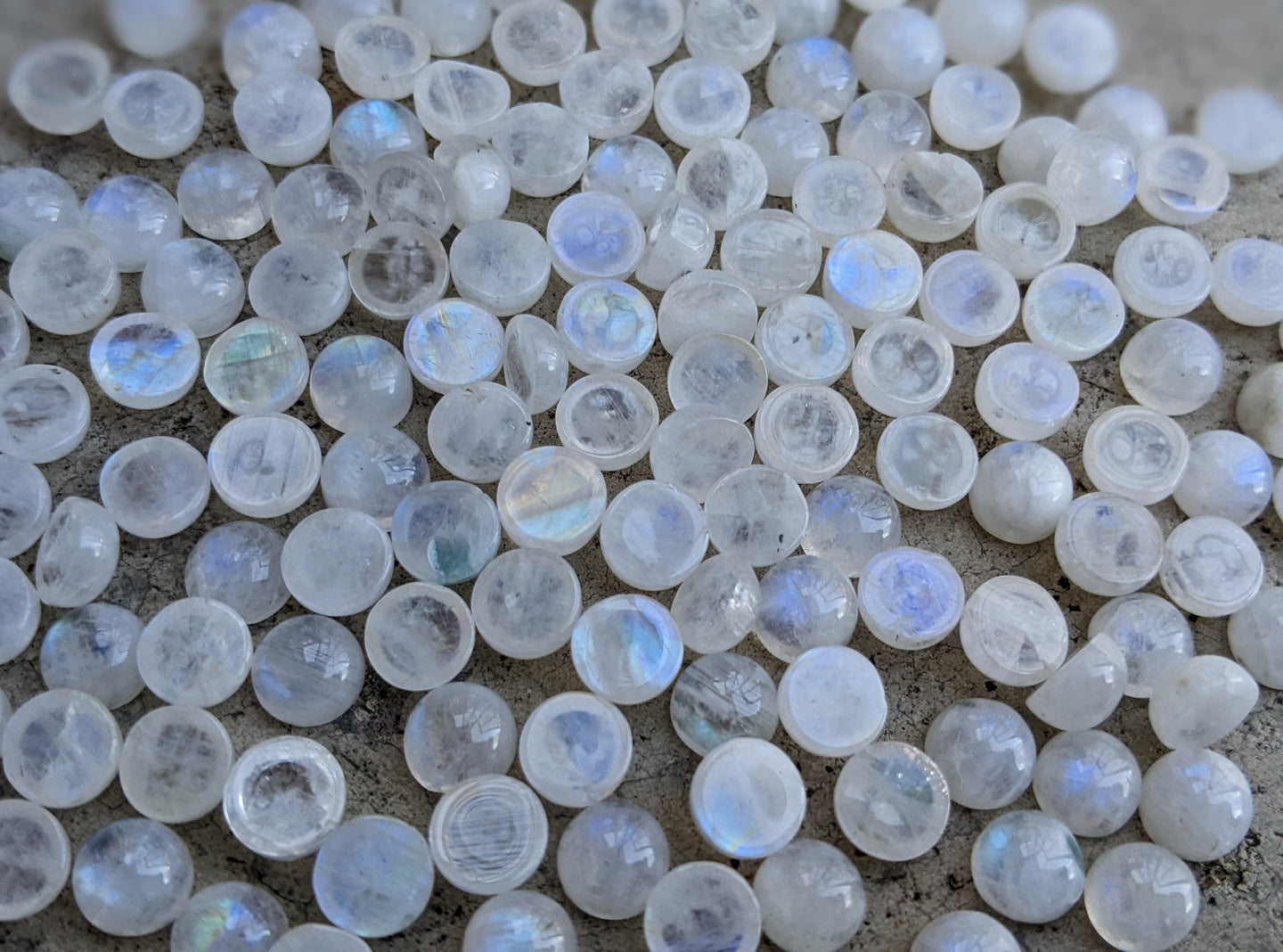 Moonstone Round Cabochons - 6mm