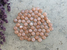 Load image into Gallery viewer, Peach Moonstone Round Cabochons - 4.5-5mm
