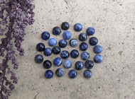 Sodalite Round Cabochons - 6mm