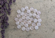 Rose Quartz Cabochons - 6mm Round
