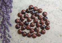 Load image into Gallery viewer, Mahogany Obsidian Round Cabochons - 8mm
