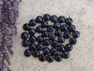 Blue Goldstone Round Cabochons - 8mm