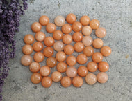 Orange Aventurine Round Cabochons - 8mm