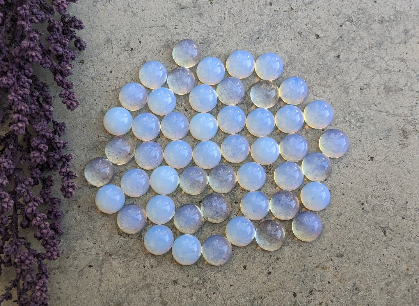Opalite Round Cabochons - 8mm
