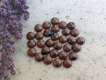Load image into Gallery viewer, Mahogany Obsidian Round Cabochons - 6mm
