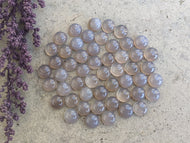 Grey Agate Round Cabochons - 8mm