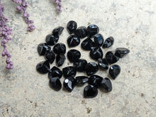 Load image into Gallery viewer, Black Spinel Wide Teardrop Facets - 5mm
