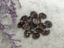 Load image into Gallery viewer, Smoky Quartz Domed Oval Facets - 8x10mm
