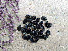 Load image into Gallery viewer, Black Spinel Teardrop Facets - 5x7mm
