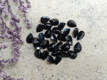 Load image into Gallery viewer, Black Spinel Teardrop Facets - 5x7mm
