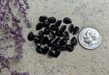 Load image into Gallery viewer, Black Spinel Teardrop Facets - 5x7mm
