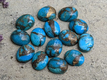 Load image into Gallery viewer, Mohave Turquoise Oval Cabochons - 8x10mm
