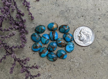 Load image into Gallery viewer, Mohave Turquoise Oval Cabochons - 8x10mm
