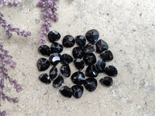 Load image into Gallery viewer, Black Spinel Wide Teardrop Facets - 6mm
