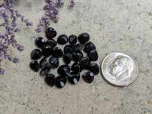 Load image into Gallery viewer, Black Spinel Wide Teardrop Facets - 6mm
