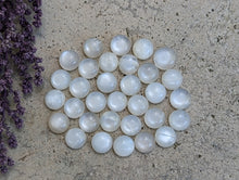 Load image into Gallery viewer, White Moonstone Round Cabochons - 9mm
