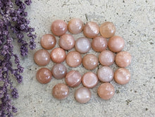 Load image into Gallery viewer, Peach Moonstone Round Cabochons - 9mm
