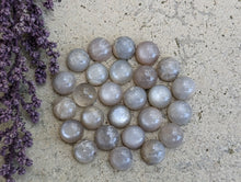 Load image into Gallery viewer, Grey Moonstone Round Cabochons - 9mm
