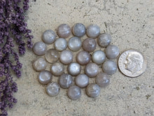 Load image into Gallery viewer, Grey Moonstone Round Cabochons - 9mm
