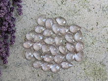 Load image into Gallery viewer, Rose Quartz Rose Cut Teardrop Cabochons - 6x9mm
