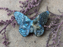 Load image into Gallery viewer, Labradorite Death Head Moth Carving
