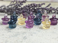 Fluorite Mini Carving - Jack-o'-Lantern with Witch Hat